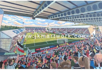 East End Park Stadium Fine Art Print - Dunfermline Athletic FC